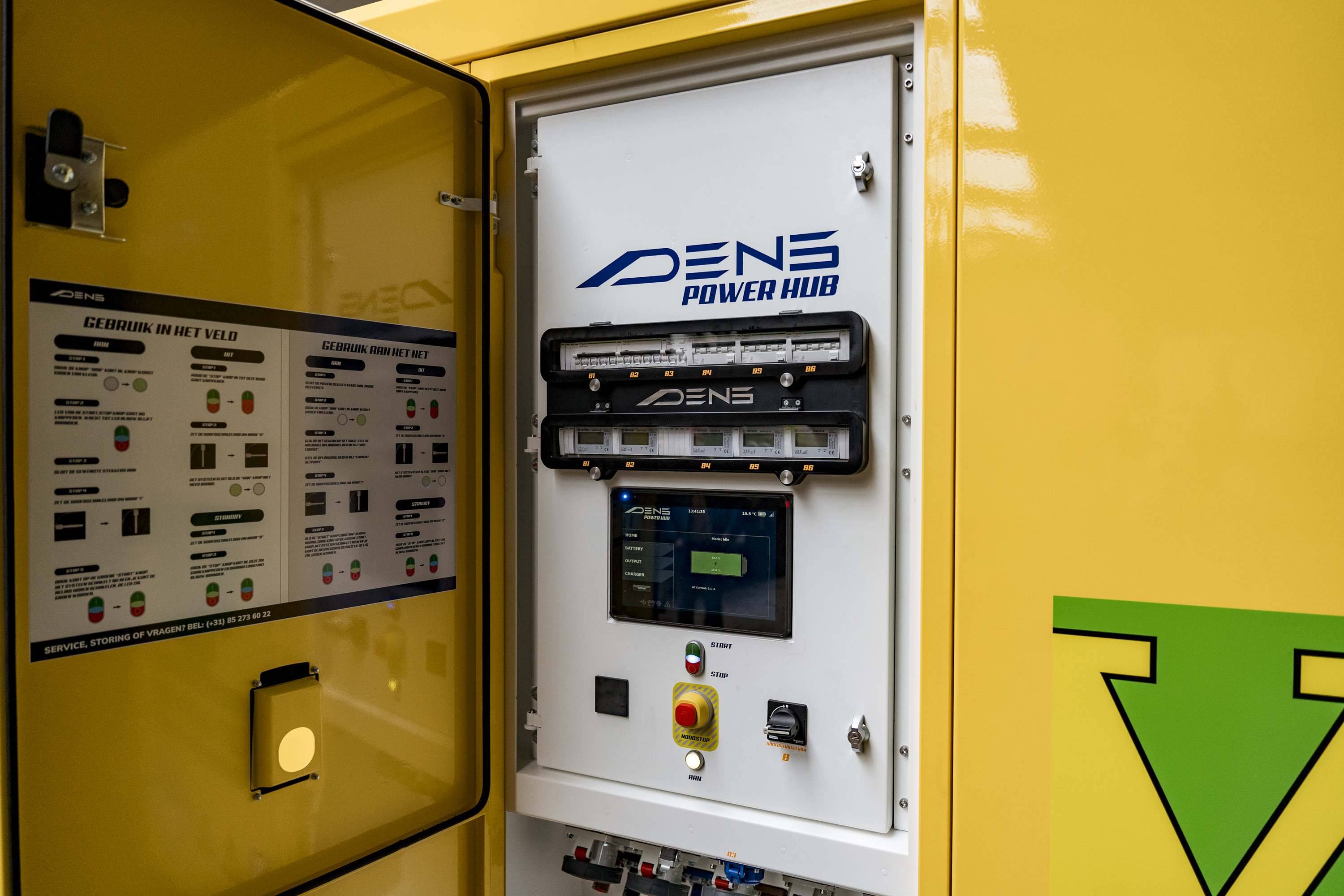 Foto van bedieningspaneel